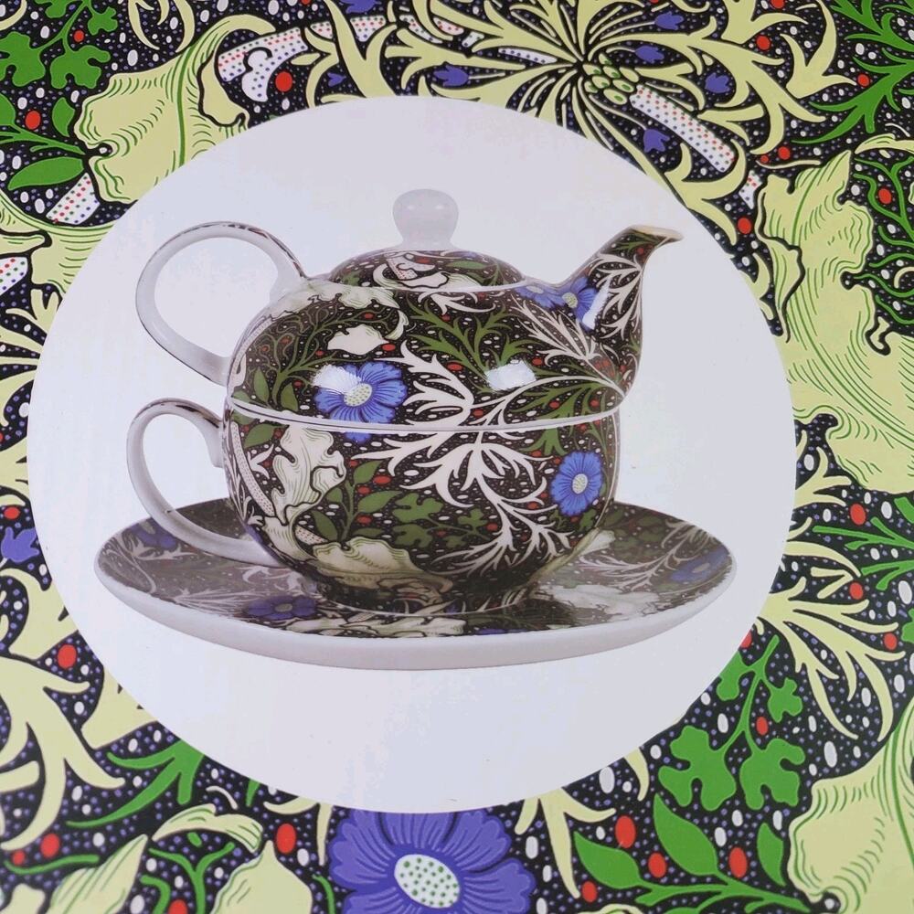 William Morris "Pimpernel" design tea for one set by Duo Gifts
